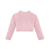 Girls' Bolero Cardigan Shrug Knit Long Sleeve Button Closure
