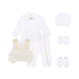 Newborn Baby 6-Piece Cotton Suit Set