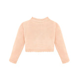 Little Girls' Knit Long Sleeve Button Closure Bolero Cardigan Shrug