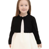 Little Girls' Long Sleeve Bowknot Closure Bolero Cardigan