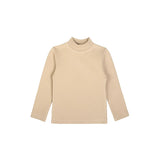 Big Girls Cotton Basic Mock-Neck Shirt & Leggings Set