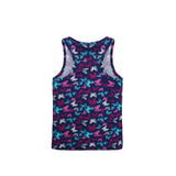 Girls' Soft Solid Cotton Blend Racerback Tank Top