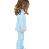 Little Girls Cotton Long Sleeve Basic Turtleneck T-Shirt