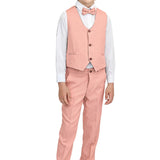 Boys Formal Suit 4 Piece Vest, Pants and Tie Dresswear Suit Set