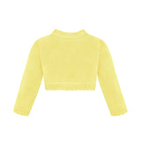 Girls' Bolero Cardigan Shrug Knit Long Sleeve Button Closure