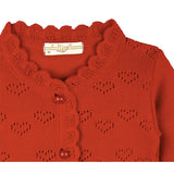 Baby Heart Detailed Knit Cardigan