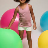 Girls' Soft Solid Cotton Blend Racerback Tank Top