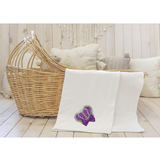 Baby Soft Cotton Jeweled Crown Swaddle Receiving Blanket