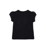Baby Cotton Puff Sleeve Basic Crewneck T-Shirt