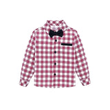 Boys Cotton Plaid Suspender Pant Set