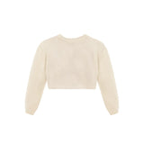 Baby Flower Detailed Buttoned Bolero Cardigan