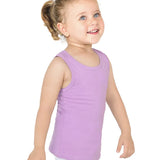 Girls' Soft Solid Cotton Blend Racerback Tank Top / 8 to 10 Years