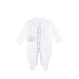 Jeweled Crown Layette Gift Set for Baby Girls: 3 Pieces