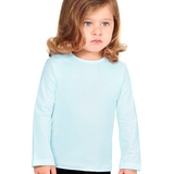 Baby Cotton Long Sleeve Basic Crewneck T-Shirt