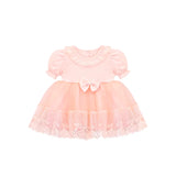 Baby Girls' Baptism Lace Floral Embroidered Dress