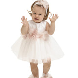 Baby 3-Piece Floral Tulle Dress Set