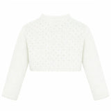 Girls Patterned Knit Bolero Cardigan