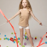 Girls' Soft Solid Cotton Blend Racerback Tank Top / 8 to 10 Years