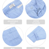 Boys 5-Piece Slim Fit Textured Suit Set