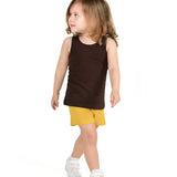 Little Girl Cotton Basic Solid Short