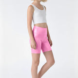 Lilax Girls Athletic Shorts with Pocket High Waisted Biker Shorts for Dance Yoga Gymnastics