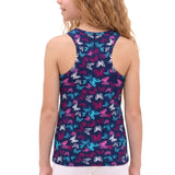 Girls' Soft Solid Cotton Blend Racerback Tank Top