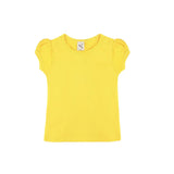 Little Girls Cotton Basic Puff Sleeve T-Shirt & Leggings Set