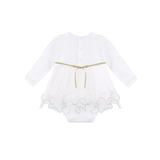 Newborn Gold Glitter Tutu Bodysuit