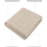 Baby Girl Cotton Knit Heart Receiving Blanket