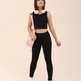Girls Athletic Crop Top & Legging Set