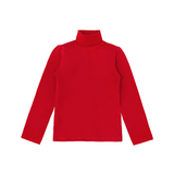 Little Girls Cotton Basic Turtleneck Shirt & Leggings Set