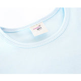 Baby Cotton Puff Sleeve Basic Crewneck T-Shirt
