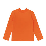 Toddler Cotton Long Sleeve Basic Mock-Neck T-Shirt