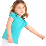 Baby Girls' Basic T-Shirt Short Sleeve Crewneck Tee