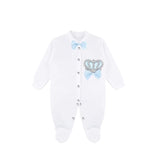 Newborn Baby 4-Piece Cotton Jeweled Layette Set