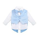 Newborn 4-Piece Tuxedo Suit Set