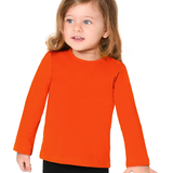 Baby Cotton Long Sleeve Basic Crewneck T-Shirt