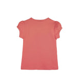 Girls' Basic Cotton T-Shirt  Short Puff Sleeve Crewneck / Toddler