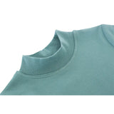 Toddler Cotton Long Sleeve Basic Mock-Neck T-Shirt