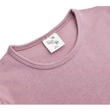 Girls' Basic Cotton T-Shirt  Short Puff Sleeve Crewneck / Toddler
