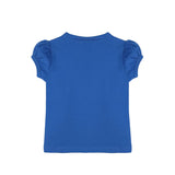 Girls' Basic Cotton T-Shirt  Short Puff Sleeve Crewneck / Toddler