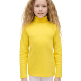 Big Girl Cotton Long Sleeve Solid Turtleneck T-Shirt