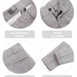 Boys 5-Piece Slim Fit Textured Suit Set