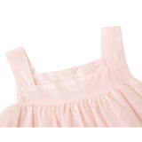 Toddler Cotton Layered Square Neckline Dress