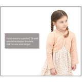 Girls' Bolero Cardigan Shrug Knit Long Sleeve Button Closure