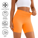 Lilax Girls High Waist Biker Shorts — Premium Soft 4-Way Stretch Yoga & Dance Athletic Shorts