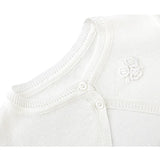 Baby Flower Detailed Buttoned Bolero Cardigan