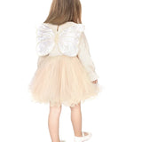 Girl Butterfly Wing Long Sleeve Tulle Party Princess Dress