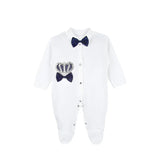 Regal and Handsome: 5-Piece Layette Gift Set with Jeweled Crown Tuxedo for Baby Boys (0-3 Months)