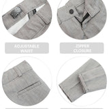 Boys Suit Set Slim Fit Vest, White Dress Shirt, Dress Pants and Bowtie 4 Piece Formal Suit Set